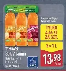 ALDI Sok banan + 2x sok malina Tymbark Vitamini oferta