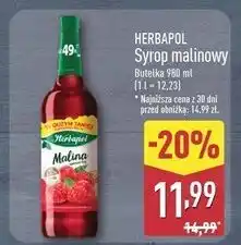 ALDI Syrop malina Herbapol oferta
