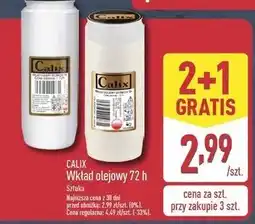 ALDI Wkład olejowy do znicza 72 h 220 g Calix oferta