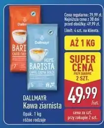 ALDI Kawa Dallmayr Home Barista Caffe Crema Forte oferta