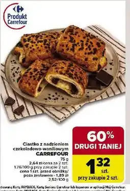 Carrefour Ciastko z czekoladą i kremem waniliowym Carrefour oferta
