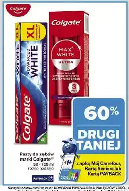 Carrefour Pasta do zębów ultra freshness pearl Colgate Max White oferta