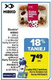 Carrefour Śledź z żurawiną Mirko oferta