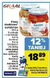 Carrefour Filety śledziowe po polslu w pomidorach Superfish oferta