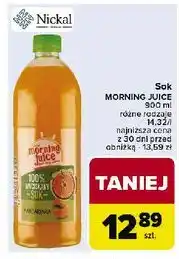 Carrefour Sok mandarynka Morning Juice oferta