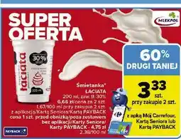 Carrefour Śmietana 30% Łaciata oferta
