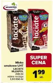 Carrefour Mleko truskawkowe Łaciate oferta