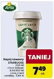 Carrefour Napój caffe latte Starbucks oferta