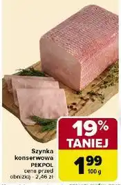 Carrefour Szynka konserwowa Pekpol oferta