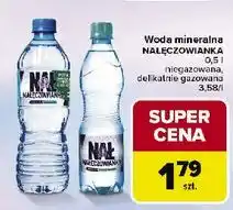 Carrefour Woda delikatnie gazowana Nałęczowianka oferta