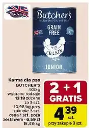 Carrefour Karma dla psa junior z kurczakiem w galaretce Butcher's Grain Free oferta