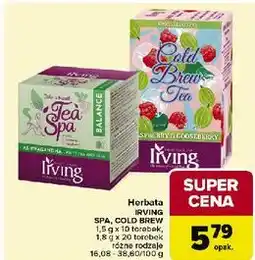 Carrefour Herbatka raspberry & gooseberry Irving Cold Brew Tea oferta