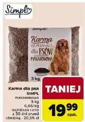 Carrefour Karma uzupełniająca dla psów makaronowa Simpl oferta