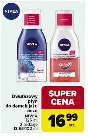 Carrefour Płyn do demakijażu oczu dwufazowy usuwa wodoodporny makijaż z witaminą c Nivea oferta
