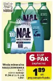 Carrefour Woda mocniejszy gaz Nałęczowianka oferta