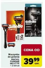 Carrefour Maszynka + 2 wkłady Gillette Mach 3 Charcoal oferta