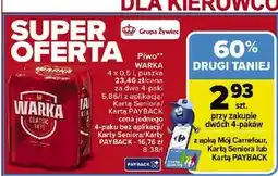 Carrefour Piwo Warka oferta