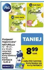 Carrefour Podpaski higieniczne super plus 2-pak Naturella Ultra oferta