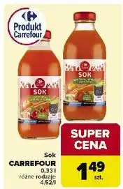 Carrefour Sok marchew-jabłko-truskawka Carrefour Classic oferta