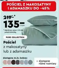 Biedronka Komplet pościeli z adamaszku 160 x 200 cm Pure Collection oferta
