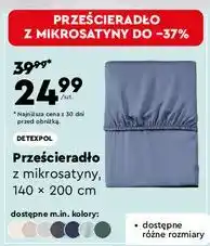 Biedronka Prześcieradło z mikrosatyny 140 x 200 cm Detexpol oferta