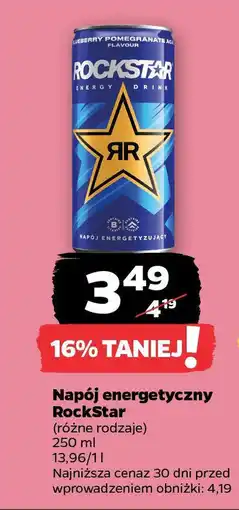 Netto Napój energetyczny RockStar oferta