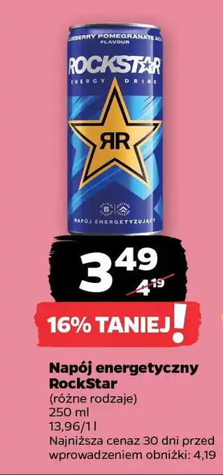 Netto Napój energetyczny RockStar oferta