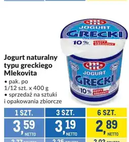 Makro Jogurt grecki Mlekovita oferta
