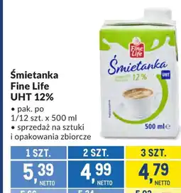 Makro Śmietanka Fine life oferta