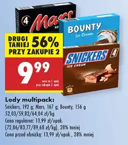 Biedronka Lody Bounty oferta