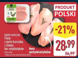 ALDI Filety z piersi kurczaka z chowu bez antybiotyków Dobry kurczak oferta