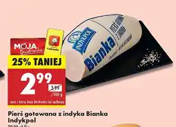 Biedronka Pierś gotowana z indyka Bianka Indykpol oferta