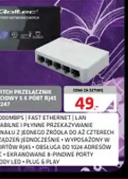 Alsen Switch przełącznik sieciowy 5 x port RJ45 oferta