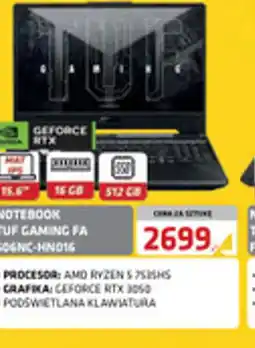 Alsen Notebook Asus Tuf Gaming FA506NC-HN016 oferta