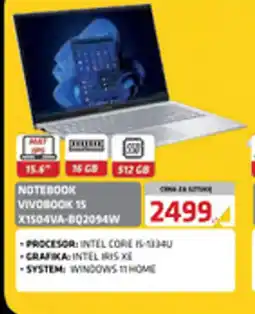 Alsen Notebook Vivobook 15 X1504VA-BQ2094W oferta