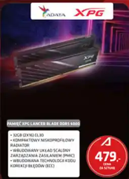 Alsen Pamięć XPG Lancer Blade DDR5 6000 oferta
