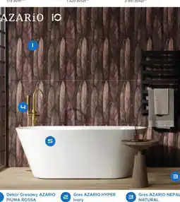 Blu Dekor Gresowy AZARIO PIUMA ROSSA oferta
