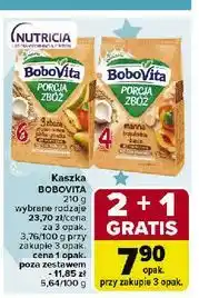 Carrefour Kaszka mleczna manna bananowo-brzoskwiniowa Bobovita Porcja Zbóż oferta