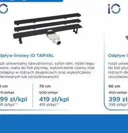 Blu iO Odpływ liniowy IO TARVAL oferta