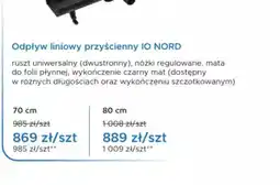 Blu Odpływ liniowy przyścienny IO Nord oferta