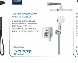 Blu Grohe Zestaw prysznicowy CUBEO oferta