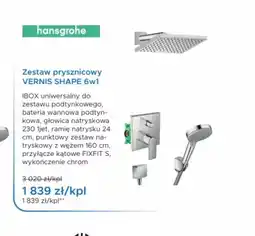 Blu Hansgrohe Zestaw prysznicowy VERNIS SHAPE 6w1 oferta