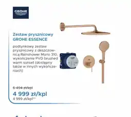 Blu Zestaw prysznicowy GROHE ESSENCE oferta