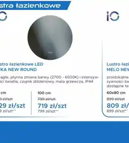 Blu IO Lustro łazienkowe LED LUKA NEW ROUND oferta