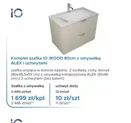 Blu IO Komplet szafka IO WOOD 80cm oferta