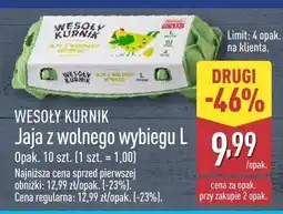 ALDI Jajka z wolnego wybiegu L Wesoły Kurnik oferta