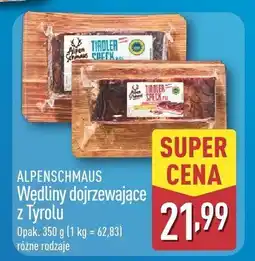 ALDI Wędliny dojrzewające z Tyrolu ALPENSCHMAUS oferta