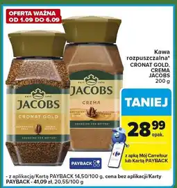 Carrefour Express Kawa rozpuszczalna JACOBS CRONAT GOLD, CREMA oferta