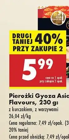 Biedronka Pierożki Gyoza z kurczakiem Asia Flavours oferta