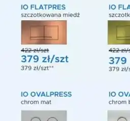 Blu IO FLATPRES szczotkowana miedź oferta